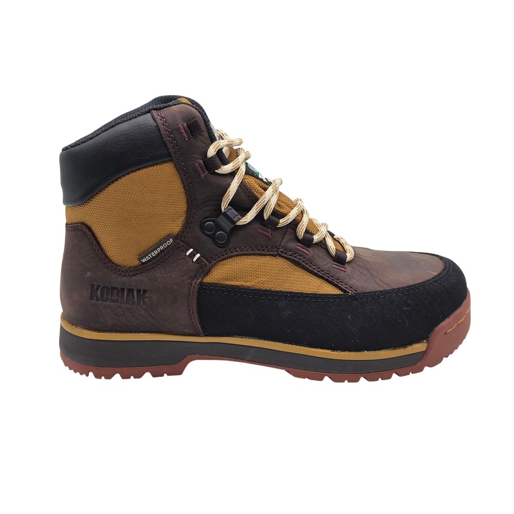 Kodiak Quest Bound Womens 7.5 Brown Steel Toe Waterproof Work Boots